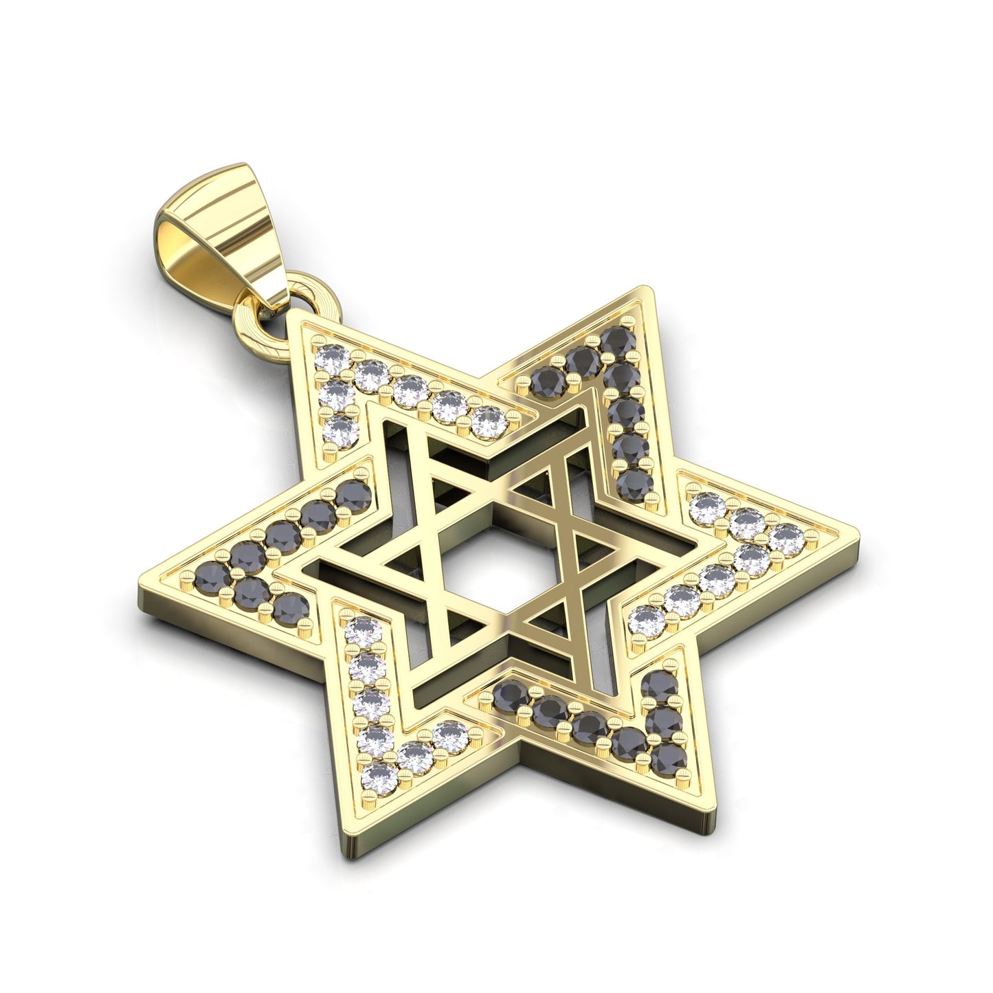 men star of david jewelry
