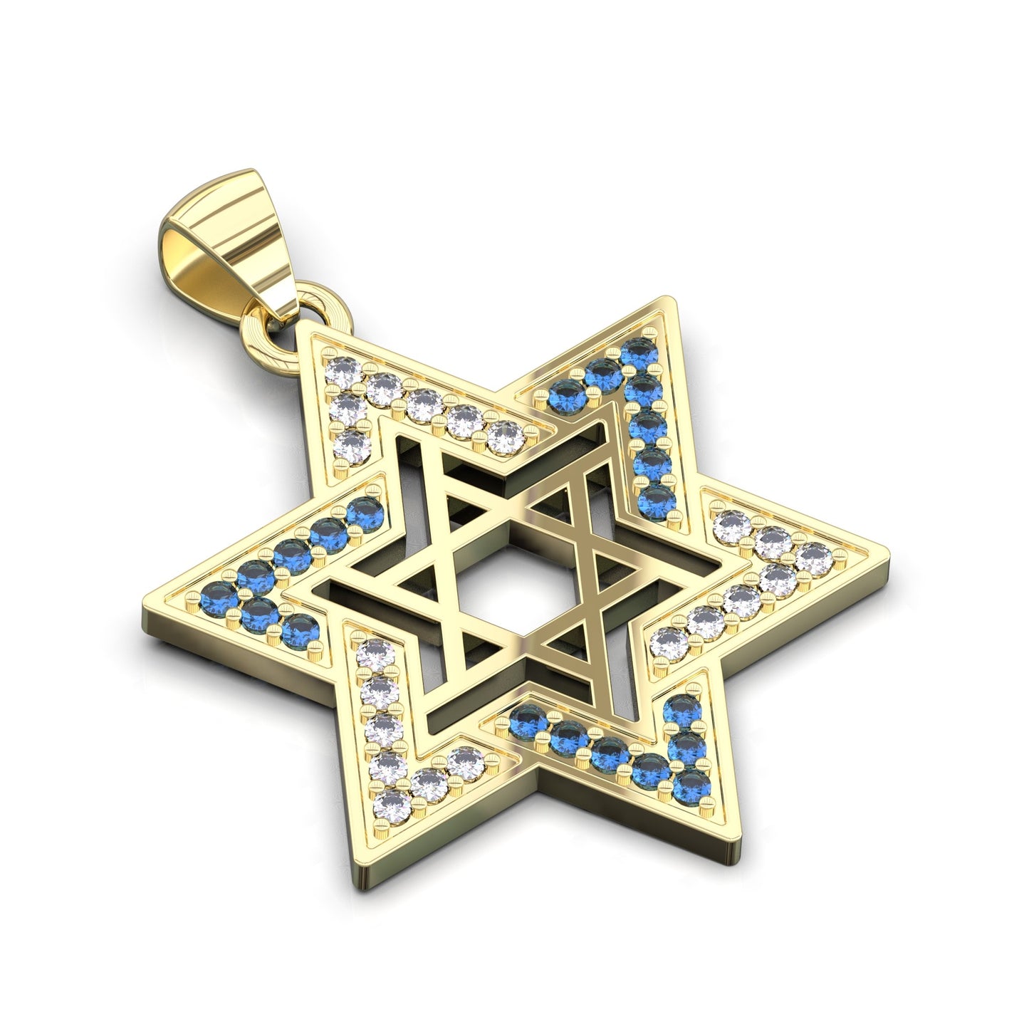 sapphire star of david jewelry for men