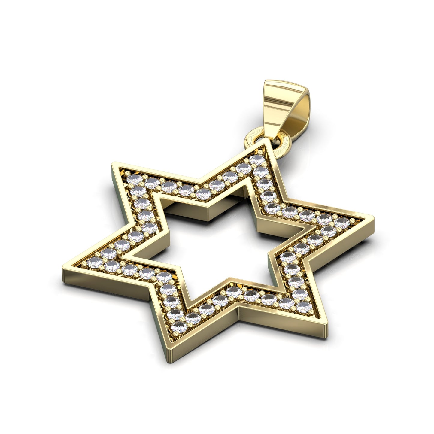 star of david necklace male