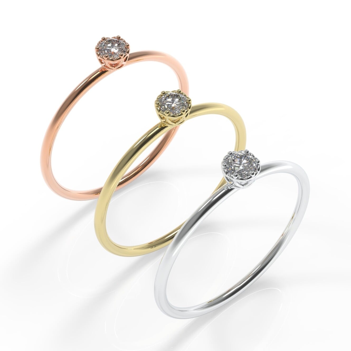 טבעת זהב לבן לאישה אבן מזל טופז לבן